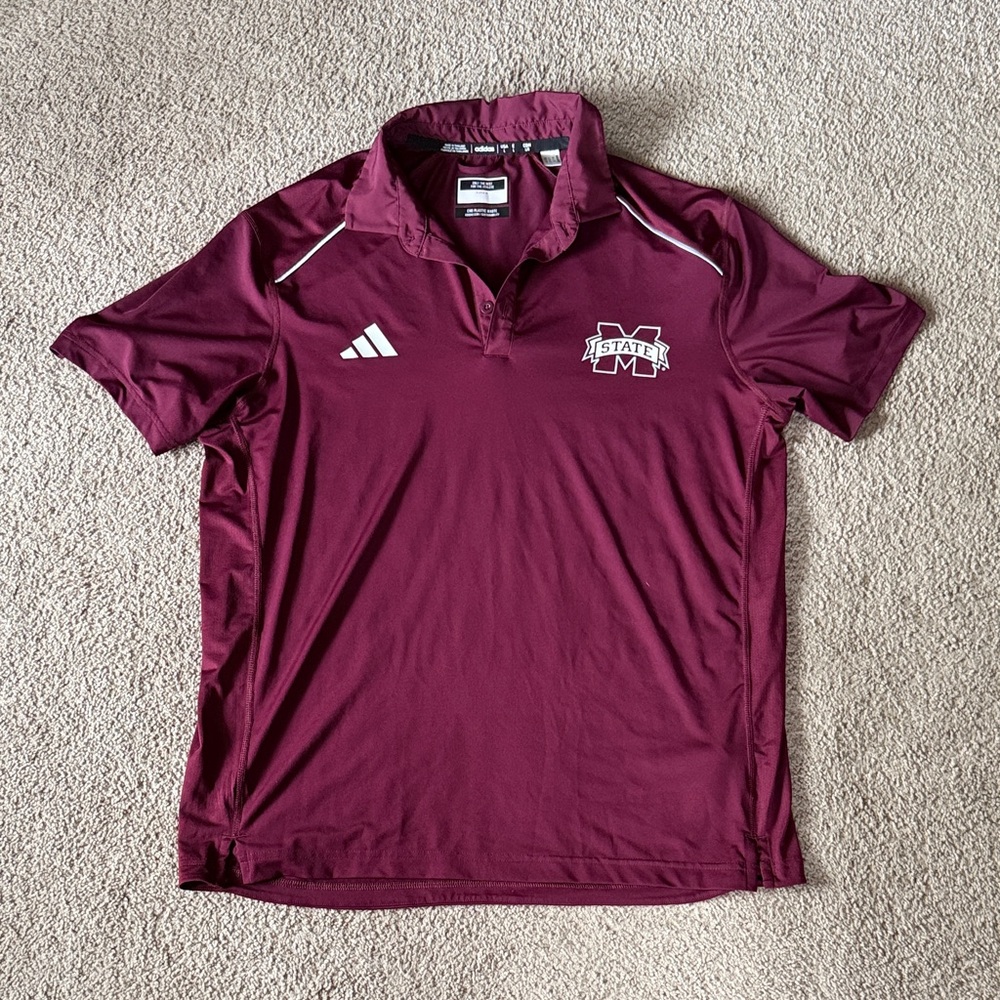 Adidas Men Mississippi State Polo Shirt